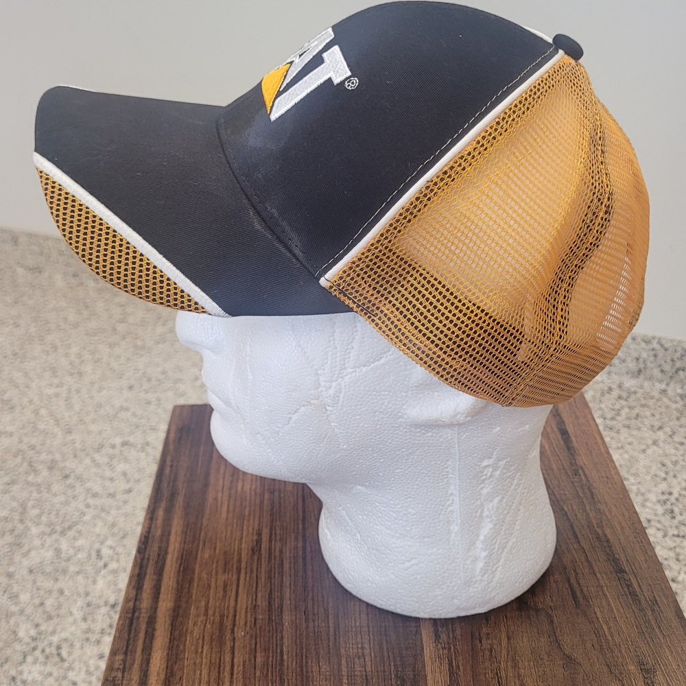 Caterpillar Black and Gold Mesh Cap